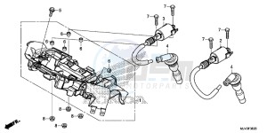 CBR500RF CBR500R UK - (E) drawing IGNITION COIL