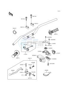 KX 125 J [KX125] (J2) [KX125] drawing HANDLEBAR