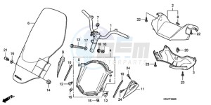 FES1259 France - (F / CMF 2F) drawing HANDLE PIPE/HANDLE COVER