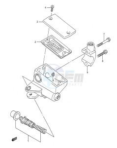 GSF400 (E28) Bandit drawing FRONT MASTER CYLINDER (MODEL M N)