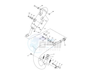 YZ LC 125 drawing EXHAUST 3S-T-U-V-R2-3-4