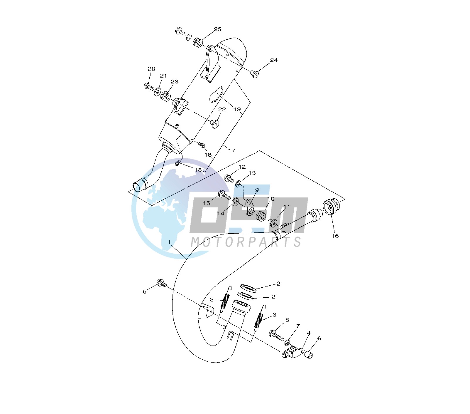 EXHAUST 3S-T-U-V-R2-3-4