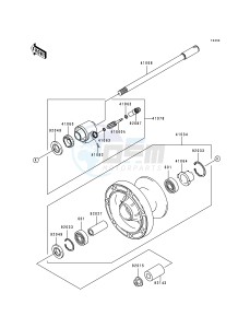 VN 1500 E [VULCAN 1500 CLASSIC] (E1) [VULCAN 1500 CLASSIC] drawing FRONT WHEEL