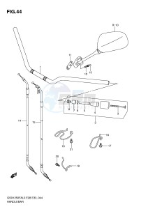 GSX1250FA (E28-E33) drawing HANDLEBAR