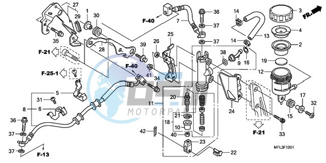 REAR BRAKE MASTER CYLINDER (CBR1000RA)