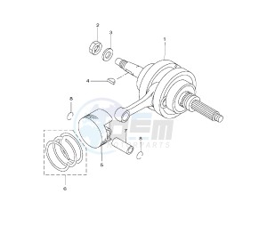 VP X-CITY 250 drawing CRANKSHAFT AND PISTON