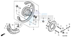 CRF80F9 Australia - (U) drawing REAR WHEEL