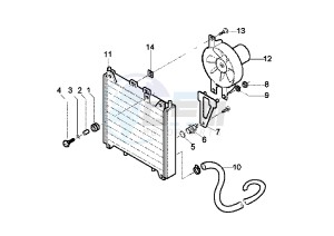 Beverly RST 250 drawing Cooling system