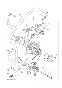 YFM700R YFM700RE RAPTOR 700R (1PE6 1PE7 1PE8) drawing THROTTLE BODY ASSY 1