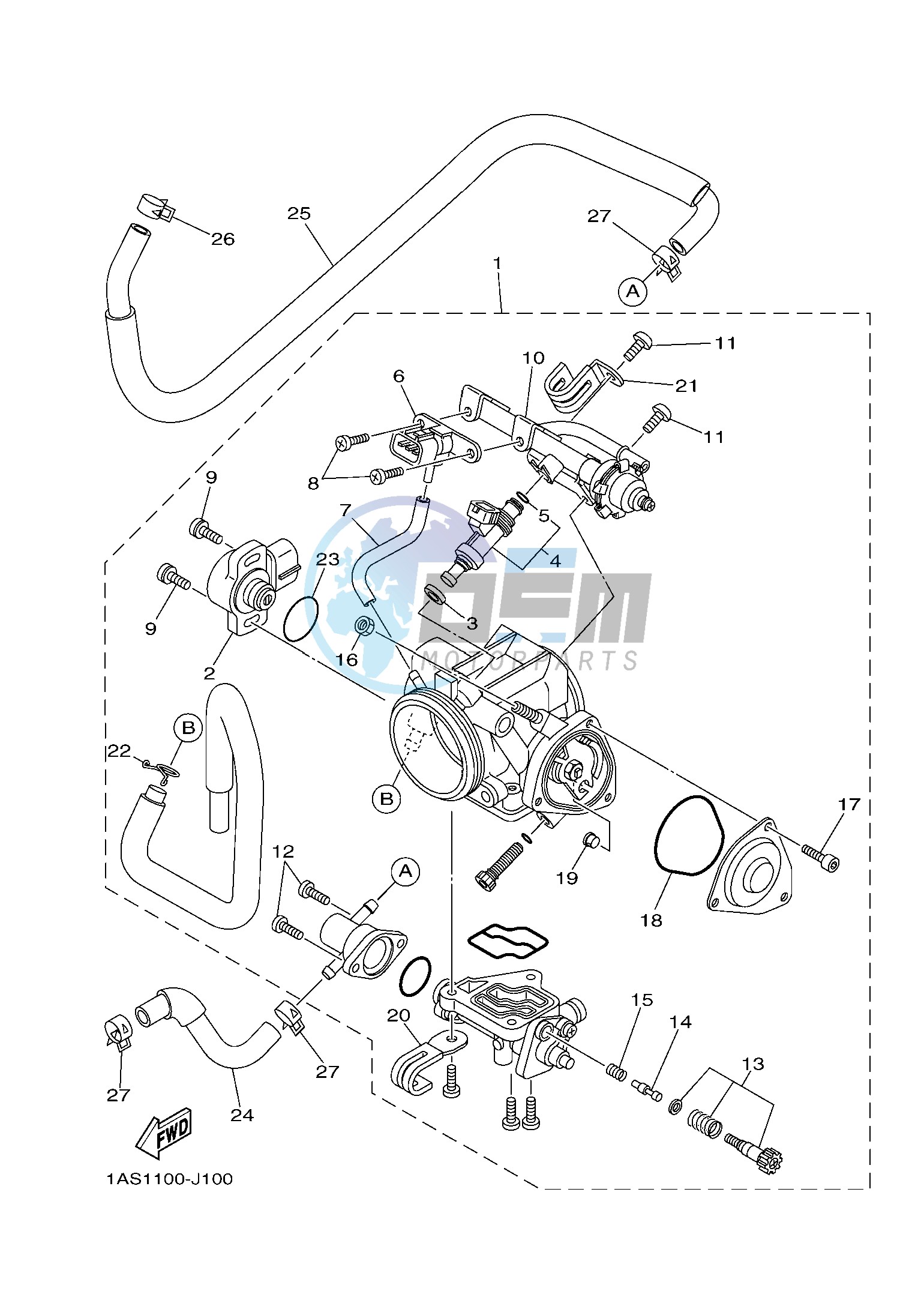 THROTTLE BODY ASSY 1