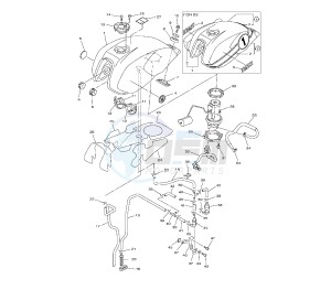 XJR 1300 drawing FUEL TANK 5WMM-N-MP-R