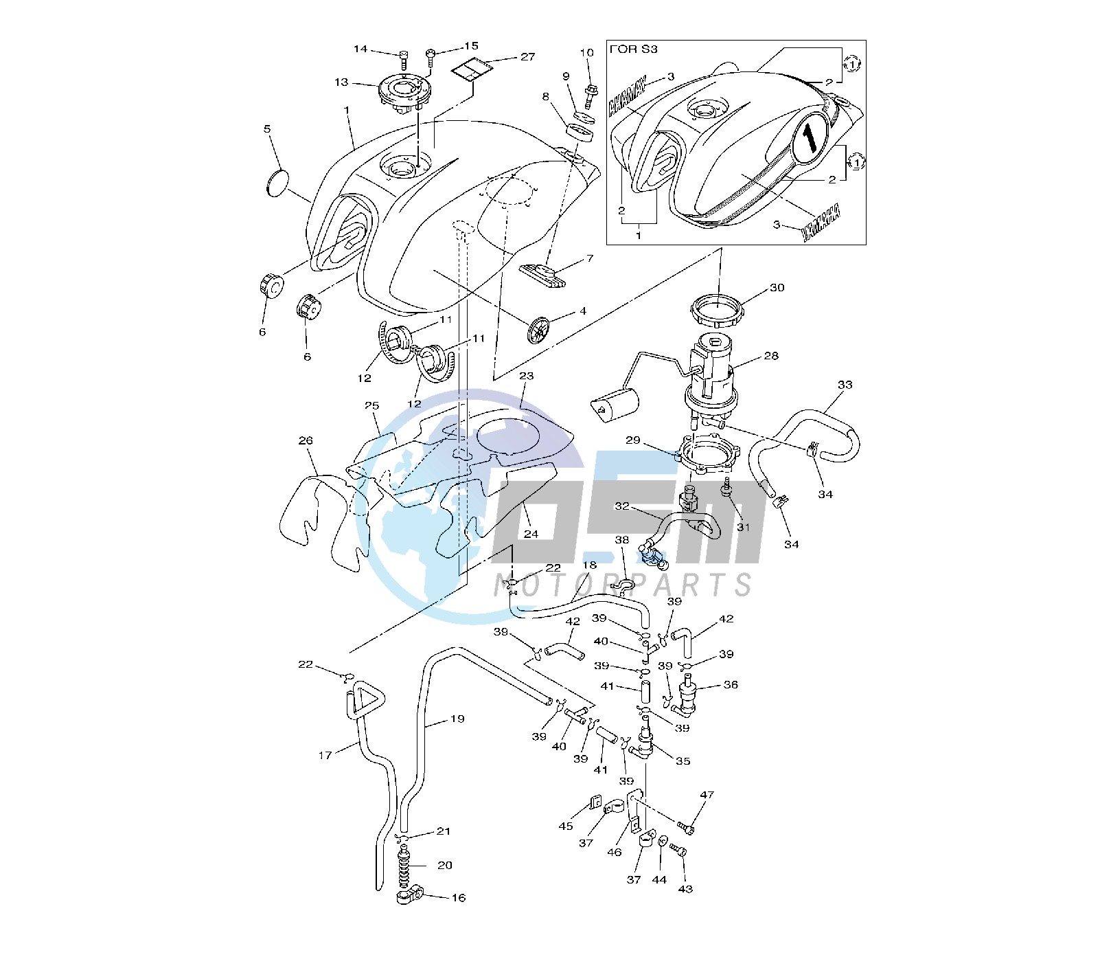 FUEL TANK 5WMM-N-MP-R