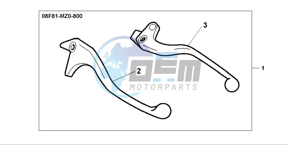 CHROME LEVER KIT