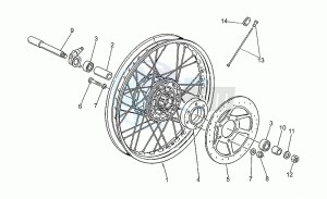 750 X Polizia - PA 2A Serie Polizia/PA 1A Serie drawing Front wheel