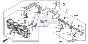 CBR600RR9 Korea - (KO) drawing THROTTLE BODY