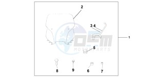 FJS600A SILVER WING drawing WINDSHIELD