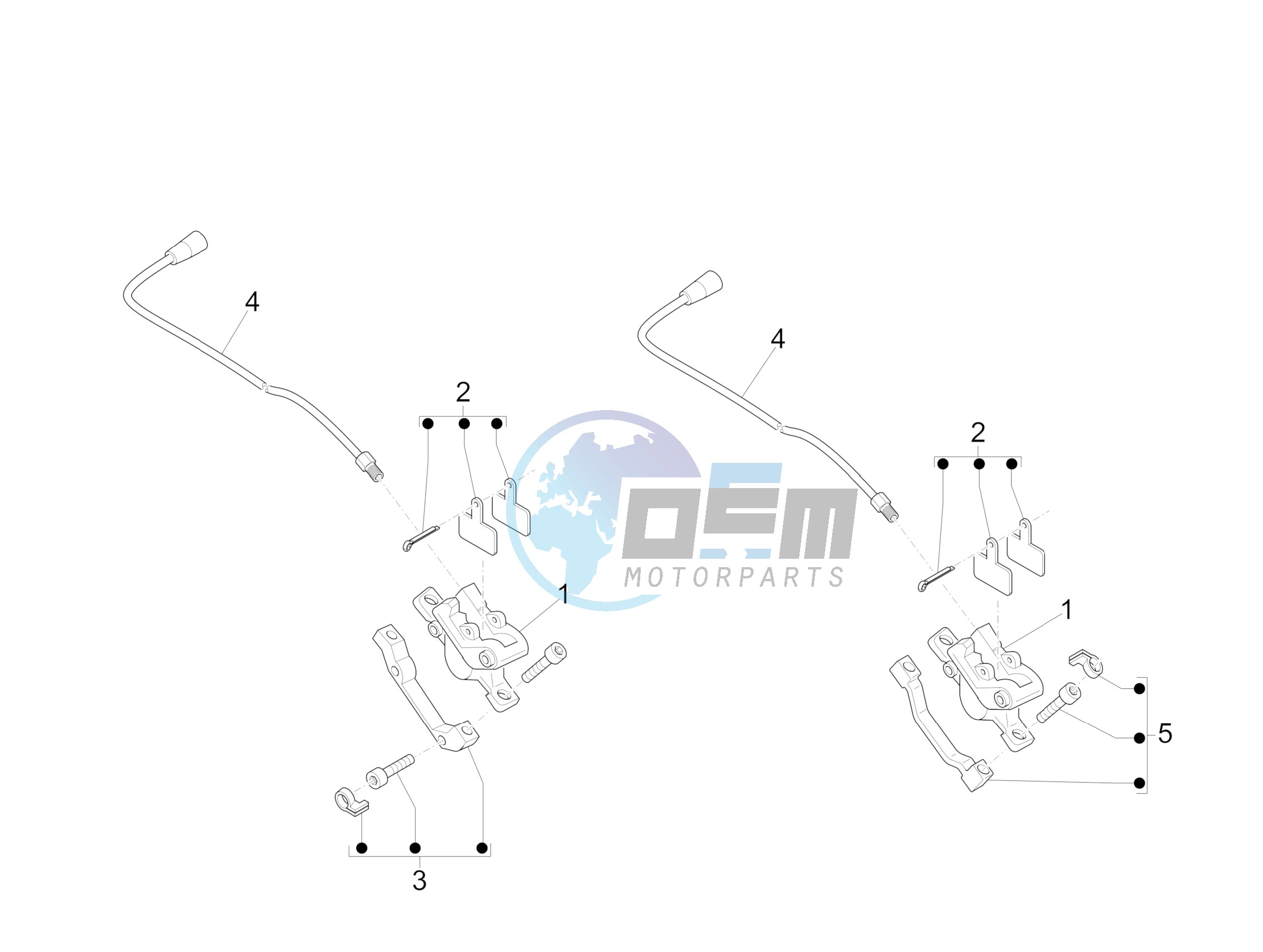 Brakes pipes - Calipers