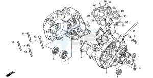 NSR125R drawing CRANKCASE