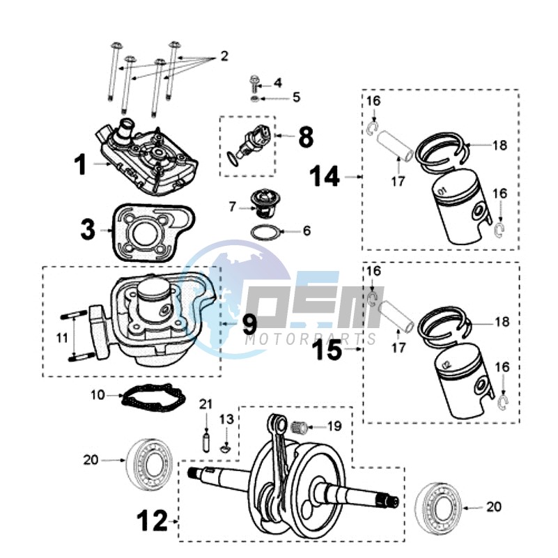 CRANKSHAFT 12X15X20