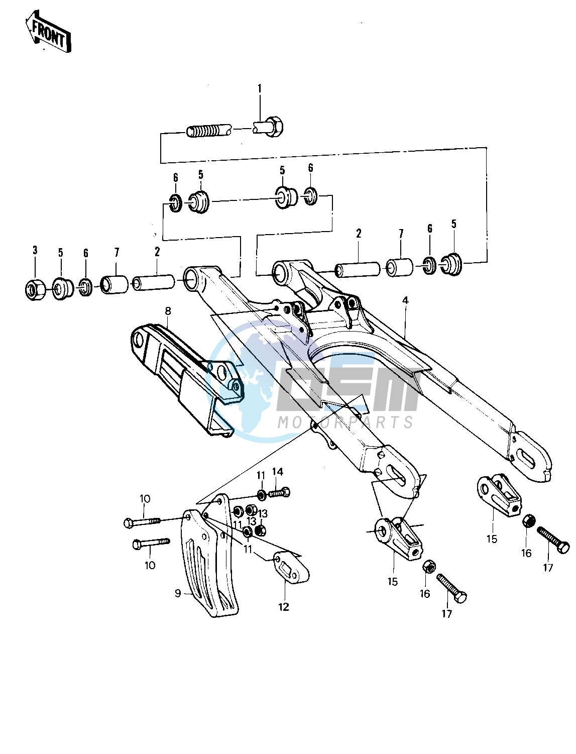 SWING ARM -- KX250-A6- -