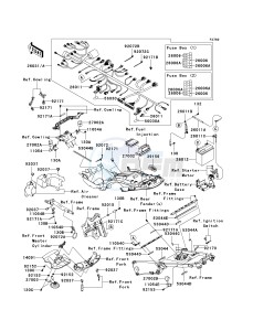 ZX 1400 A [NINJA ZX-14] (A6F-A7FA) A6F drawing CHASSIS ELECTRICAL EQUIPMENT