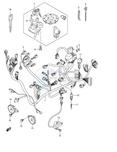 GSX1400 (E2) drawing WIRING HARNESS (GSX1400K4 UK4)