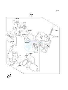 KLX 125 B [KLX125L] (B1-B3) [KLX125L] drawing FRONT BRAKE-- B1- -