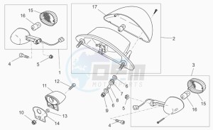 Breva 750 IE IE drawing Rear lights