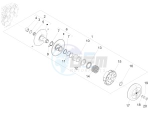 SPRINT 125CC 4T 3V IGET E4 ABS (APAC) drawing Driven pulley