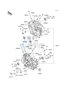 VN 900 C [VULCAN 900 CUSTOM] (7F-9FA) C7F drawing CRANKCASE