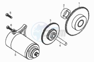 XS 125 drawing STARTER / STARTER CLUTCH