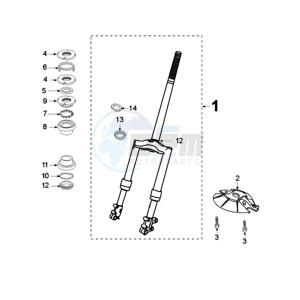 ELYSEO FR drawing FRONT FORK AND STEERINGHEAD