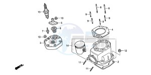 NSR125R drawing CYLINDER/CYLINDER HEAD