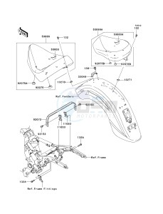 VN 1600 A [VULCAN 1600 CLASSIC] (A6F-A8FA) A6F drawing SEAT