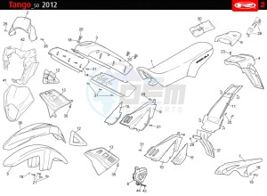 TANGO-50-WHITE drawing COWLING