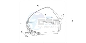 XL700VA9 France - (F / ABS CMF SPC) drawing NEW 45L TOPBOX SHASTA WHITE