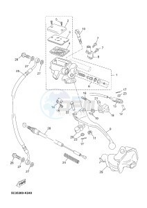 YN50FU NEO'S 4 UBS (2ACH) drawing FRONT MASTER CYLINDER