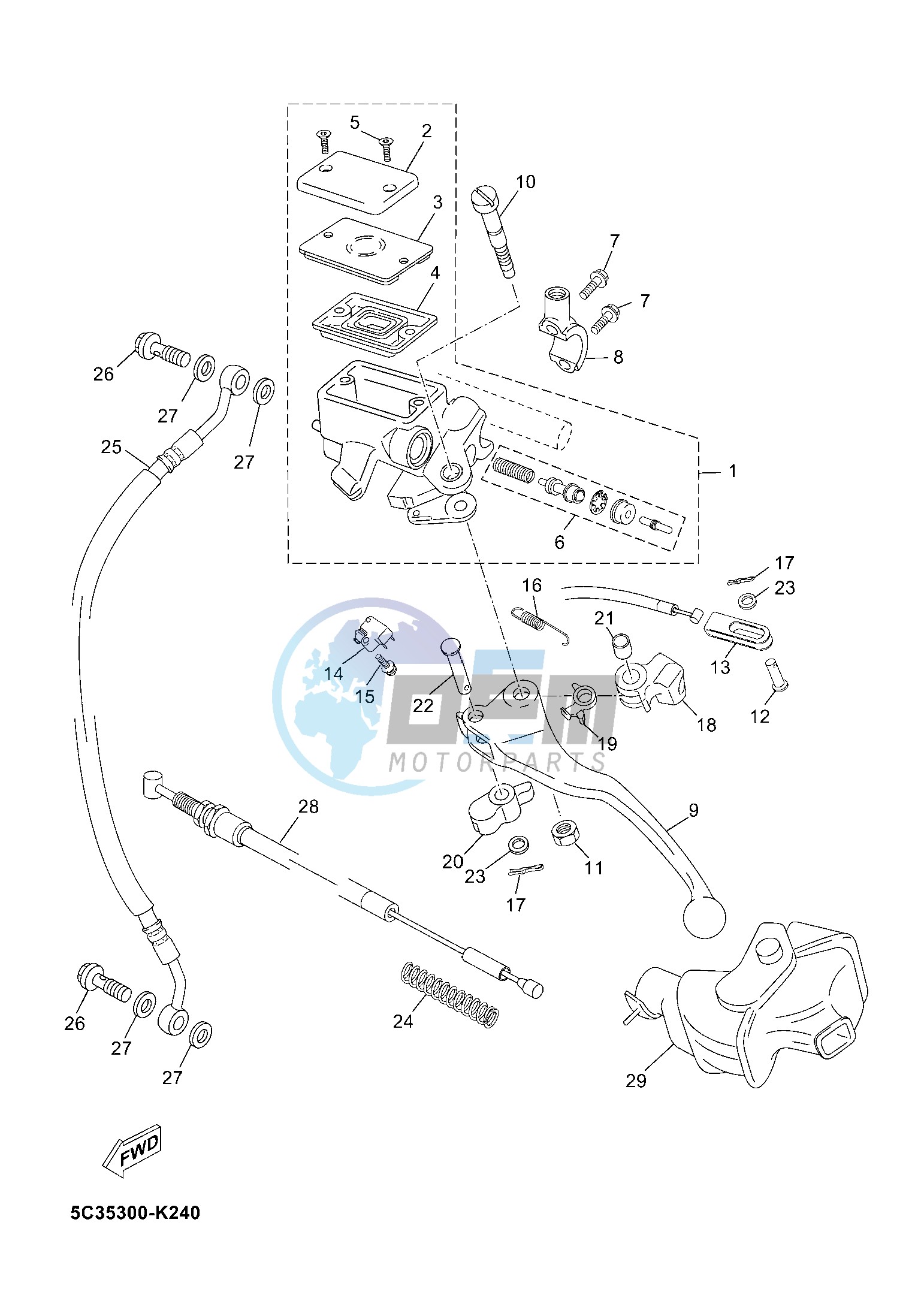 FRONT MASTER CYLINDER