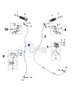 DJANGO 125 HERITAGE drawing BRAKE SYSTEM