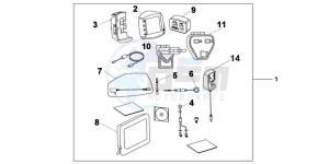 FJS600AB SilverWing ED drawing MC NAVI UNIT KIT