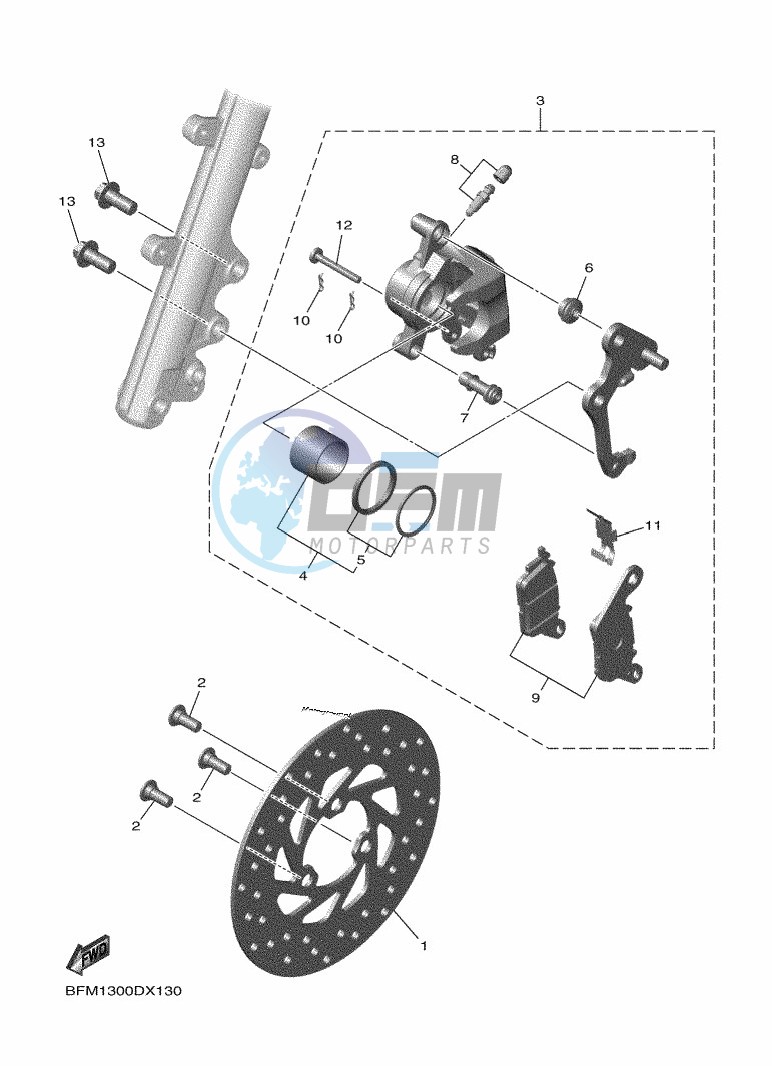 FRONT BRAKE CALIPER