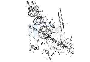 DT RE 125 drawing CYLINDER HEAD