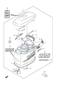 DF 225 drawing Engine Cover