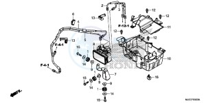 CB650FE CB650F 2ED - (2ED) drawing ABS MODULATOR/ TRAY