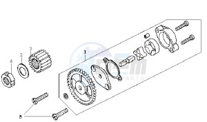 HUSKY 125 drawing OILPUMP