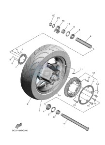 XP530D-A (BC39) drawing REAR WHEEL