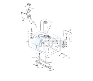 YP R X-MAX ABS 125 drawing FUEL TANK