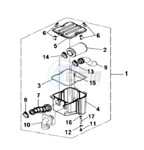 QUAD LANDER 300S drawing AIRFILTER