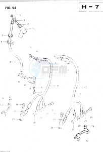 GS500E (Z-D) drawing FRONT BRAKE HOSE