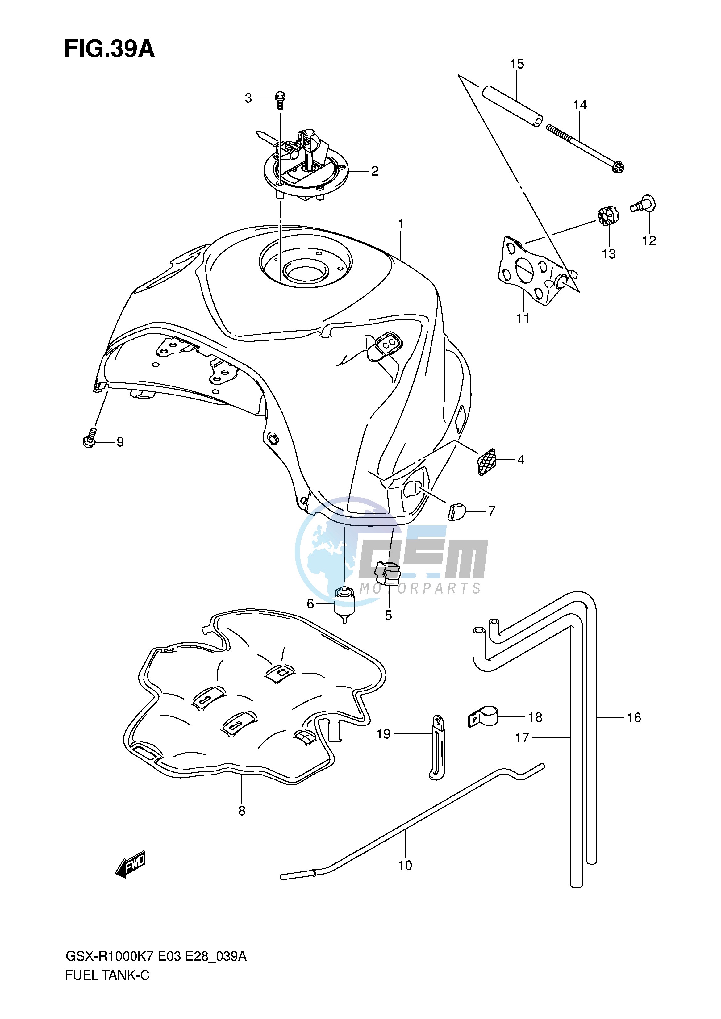 FUEL TANK (MODEL K8)